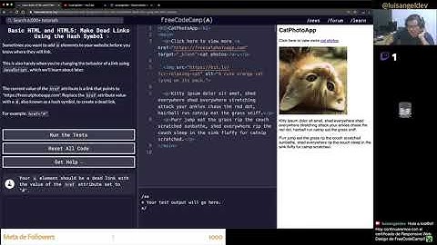 Creando enlaces inactivos en HTML  - Certificado Responsive Web Design con freeCodeCamp