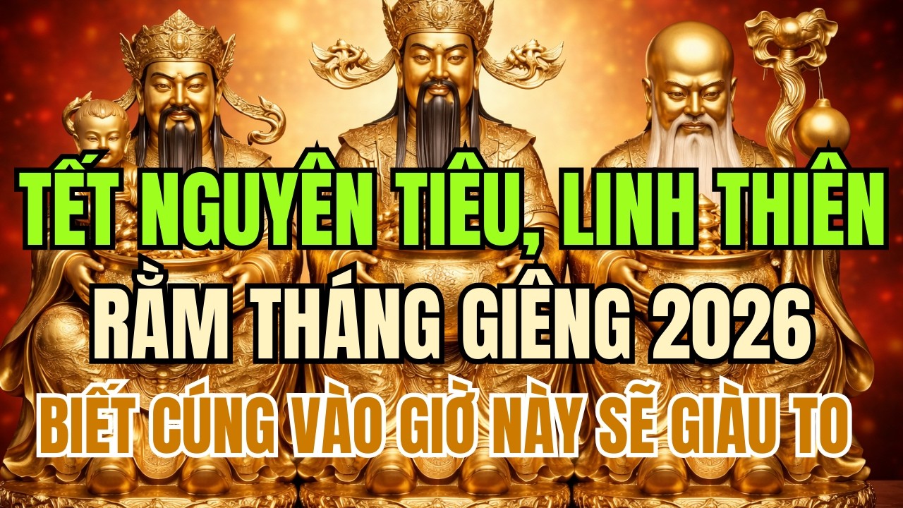 TẾT NGUYÊN TIÊU LINH THIÊNG – RẰM THÁNG GIÊNG CÚNG ĐÚNG GIỜ ĐỔI VẬN GIÀU TO 2026