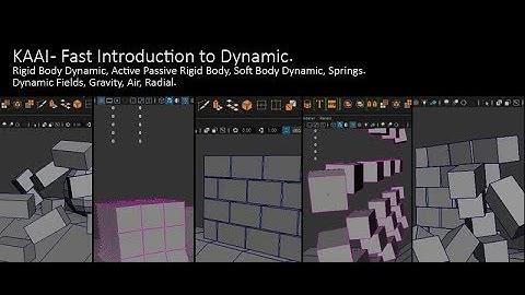 Autodesk Maya Video Tutorial Intro to Dynamic 180221v02