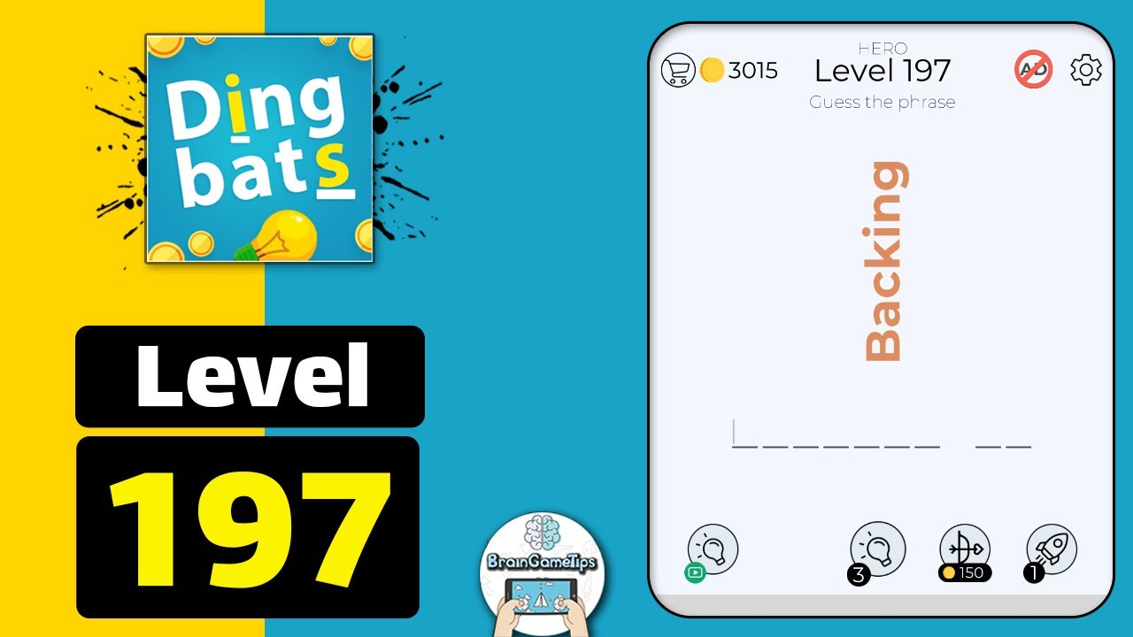 Dingbats - Word Games & Trivia - Level 197 Backing Answer