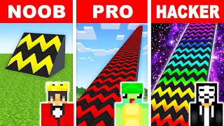 NOOB vs PRO: SUPER MEGA RAMP BUILD CHALLENGE in Minecraft