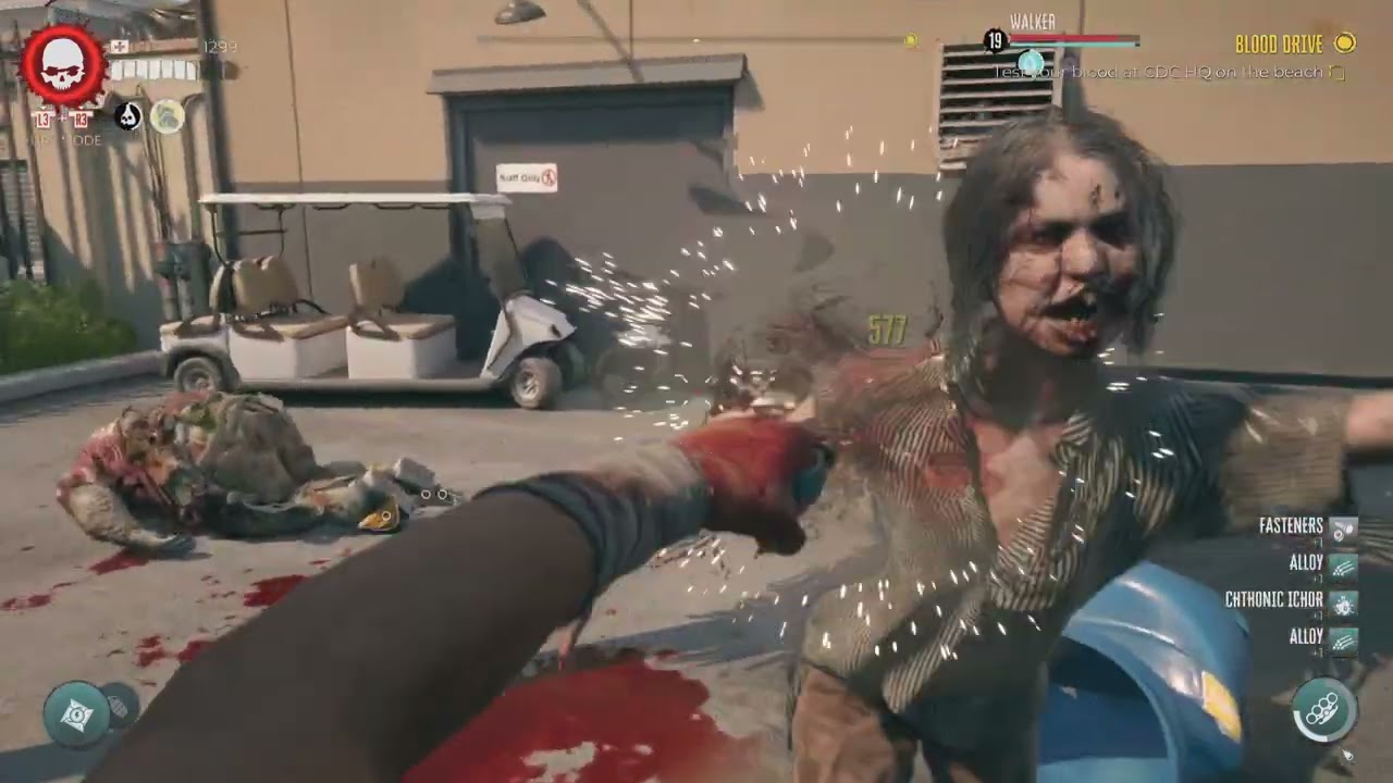 Dead Island 2 Brass Knuckles and Gun Gameplay