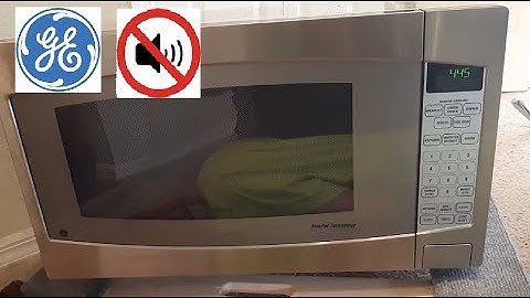 How Turn Off SOUND on Any GE Microwave Oven (SILENT MODE Beeping Beep White Black General Electric)