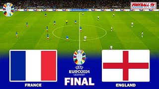 France vs England - UEFA Euro 2024 Final - Full Match All Goals | eFootball PES Gameplay PC