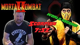 WORLD RECORD! The fastest Scorpion run in Mortal Kombat II - 7:52