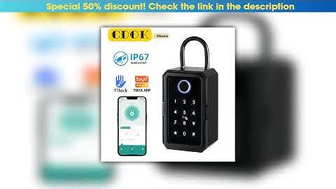 Get CDOK K3 TTlock/Tuya smart key box, IP67 waterproof, reinforced aluminum alloy material•••••••••