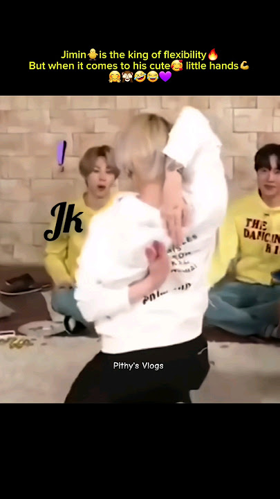 Jimin🐥The king of flexibility🔥But when it comes to his cute🥰little hands🤗 #shorts#bts #youtubeshorts