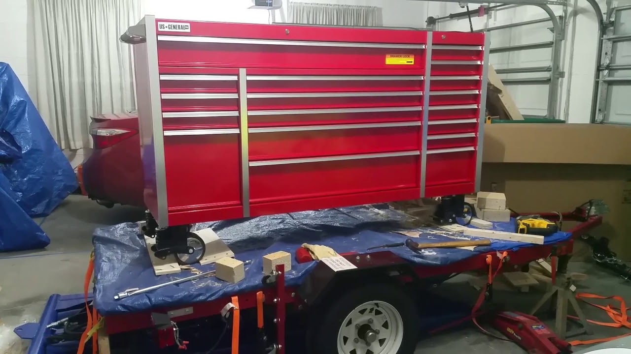 How to remove the Pallet underneath the Harbor Freight 72" Tool Box