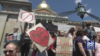 'We cannot go back' pro-choice activists chant during statehouse rally