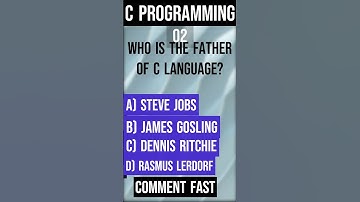 Do You Know The Father Of C Programming Language?😂 |#trending #shorts