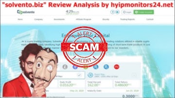 solvento.biz" Review Analysis by hyipmonitors24.net