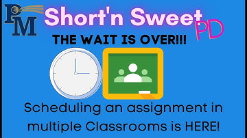 Google Classroom Schedule in Multiple Classes