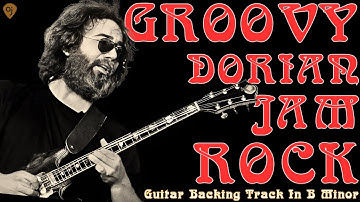 Dorian Jam Rock - ALTHEA GROOVE | Guitar Backing Track (B Dorian)