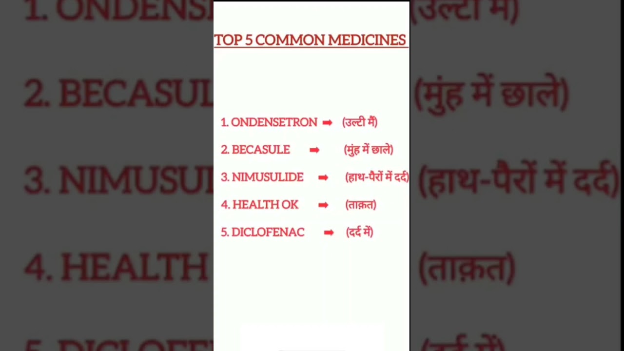 sabse jyada use hone wali medicine || tablet ondansetron || capsule because || Dr Bright Patel 