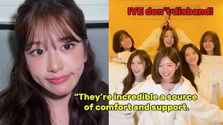 YUJIN said she's the most grateful to IVE members just for being by her side
