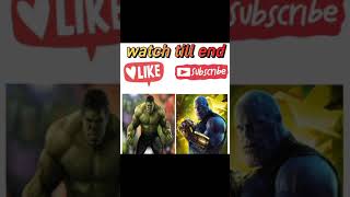 hulk vs thanos 😏😏 #powerfull | avengerous like hulk or thanos who have power.🤓🤓🤓