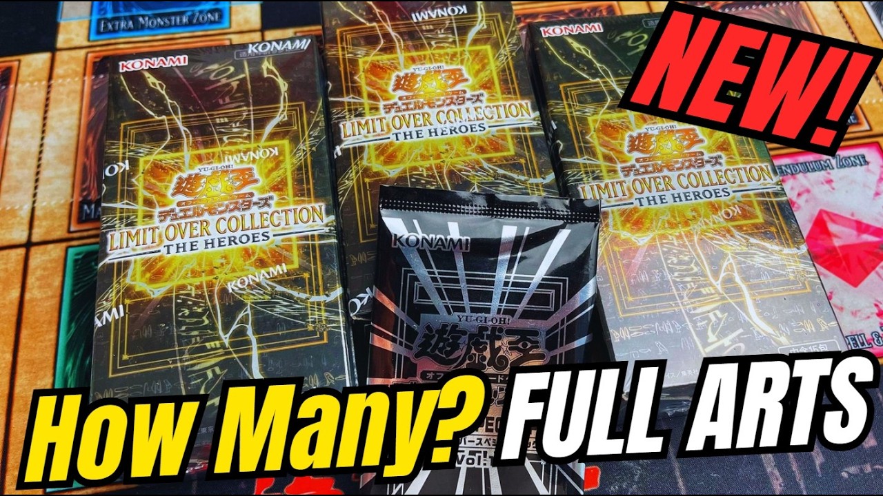 Opening Yugioh! Limit Over Collection The Heroes - NEW FULL ART