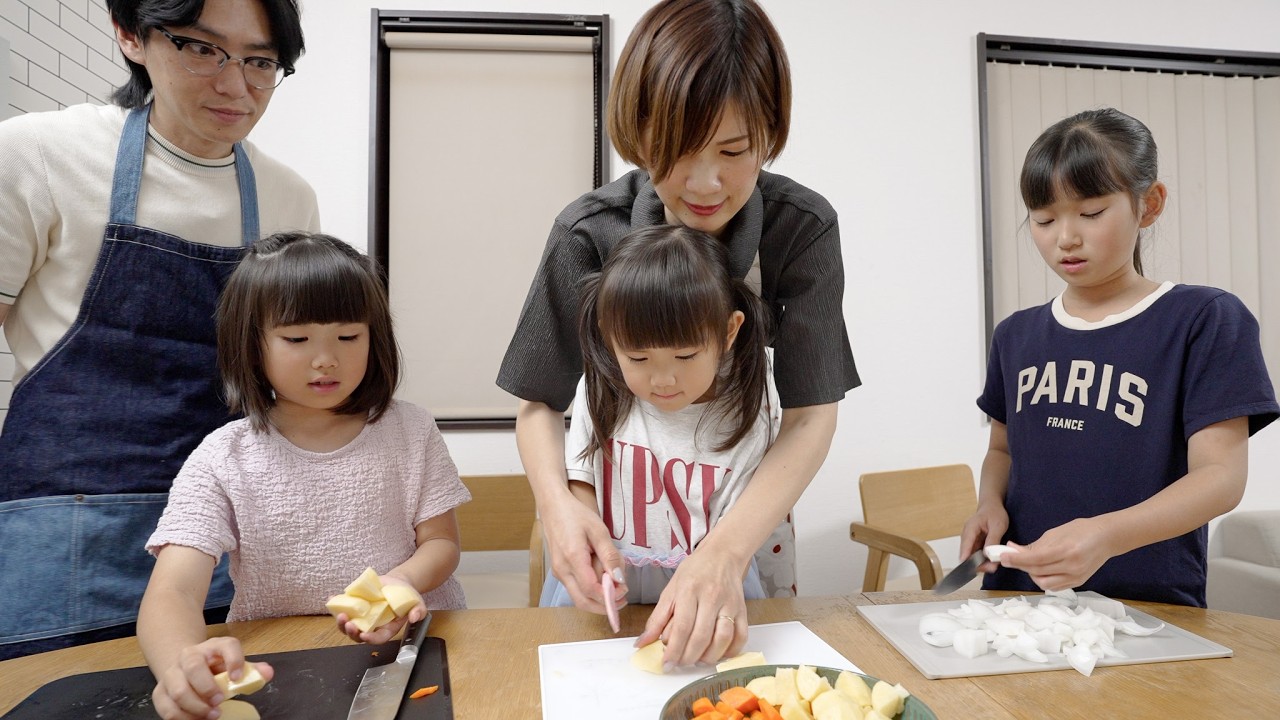 娘たちの成長を感じたカレー作り
