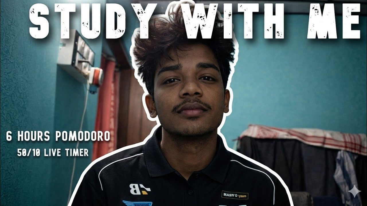 6 HOURS LIVE🛑 Study With Me📚 | Cozy Ambience🔥 | 90/10 Pomodoro⏳| Deep Work Mode