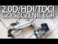 2.0HDI 2.0TDCi 2.0D zawór EGR, demontaż i czyszczenie