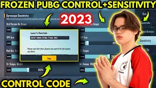 (2023) FROZEN PUBG Control Code/ Frozen Pubg New 2.8 Update Sensitivity Code | PUBGM/BGMI