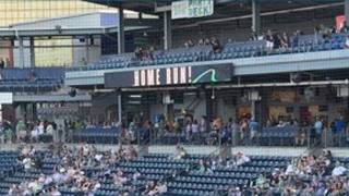 Yard Goats homer on Whalers Alumni Night
