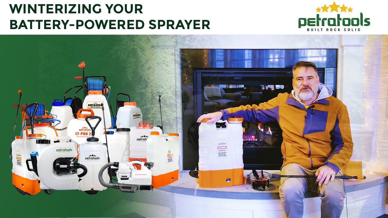 How to Winterize Your Battery Backpack Sprayers PetraTools YouTube