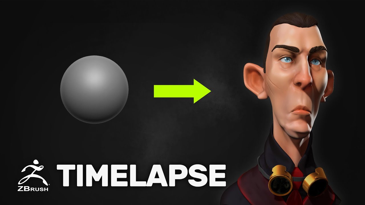 Stylized Male Speed Sculpt - Sculpting Time-Lapse 6