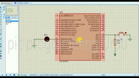 interfacing Button With Led  Programming Using Mikroc Tutorial in Urdu