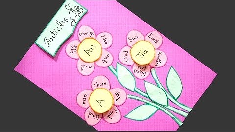 Articles Project | Articles English Grammar Chart | Articles TLM #articleschart  