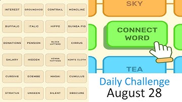 Connect Word Daily Challenge August 28 2025 Answers