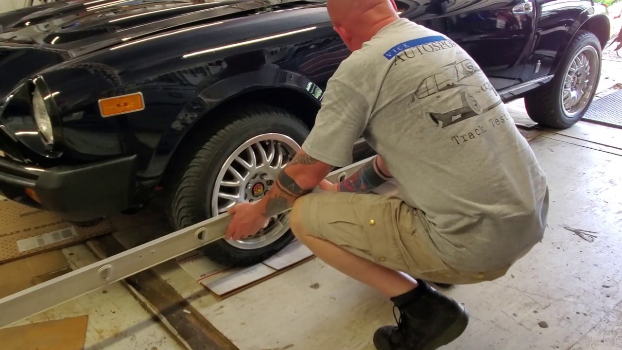 1979 Fiat Spider 124, Alignment after lowering springs YouTube