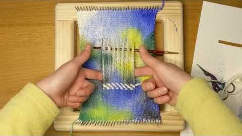 Watercolor Weaving and Twill