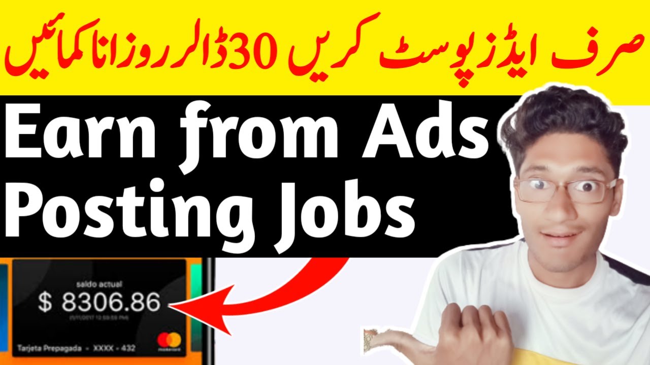 Earn 30/Day Online with Ads Posting Jobs Make Money Online with