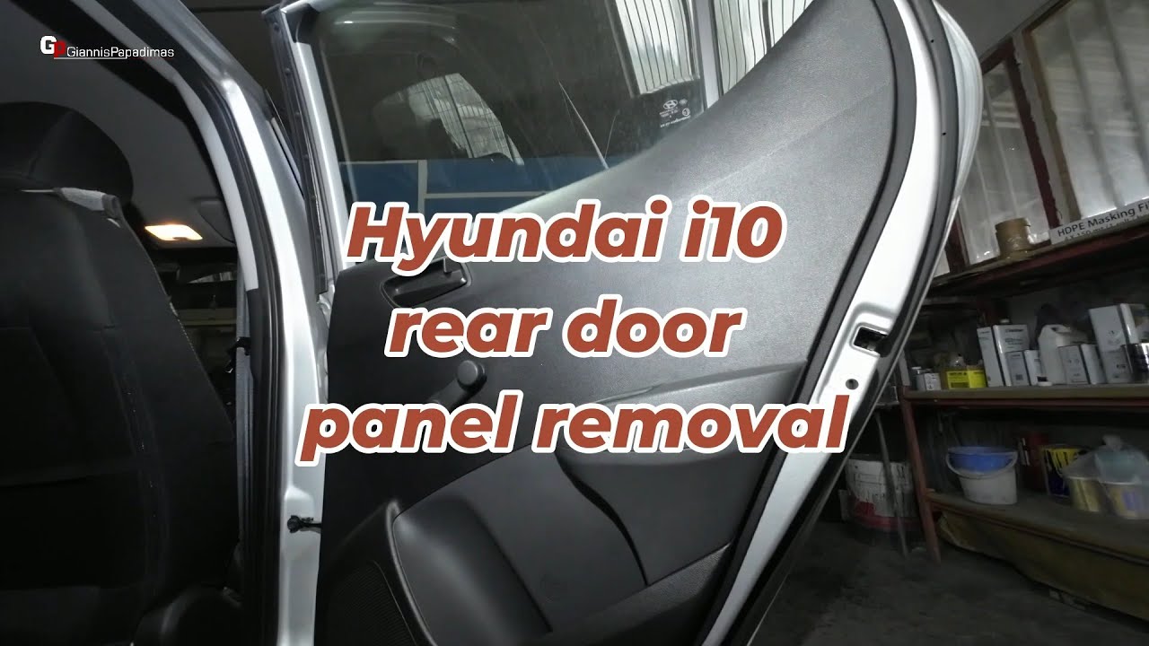 Hyundai i10  2013–2022  rear door panel removal