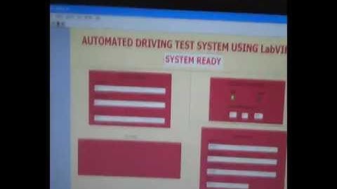 NIYANTRA 2012  Driving License Test Automation Using LabVIEW
