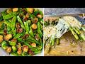 Seasonal Vegetable Sides: Cheesy Asparagus &amp; Sun-Dried Tomato Skillet Veggies