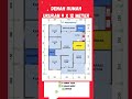 Denah Rumah 9x12 Meter 3 Kamar Tidur 2 Kamar Mandi Mihrab 2 Teras Ruang Keluarga Luas