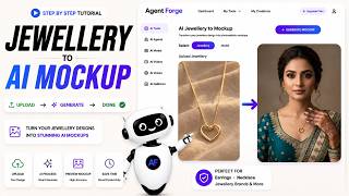 ✨ AI Necklace Mockup Tutorial | From Design to Model 💎