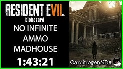 Resident Evil 7 (PC) Speedrun - NO INFINITE AMMO New Game Madhouse any% (1:43:21 - Commentated)