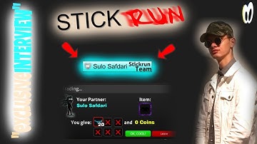 stick run - "interview" sulo safdari (donations/talk)