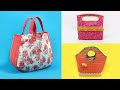 4 Beautiful Handbag Purse Making with Waste Fabric !! Sonali's Creations