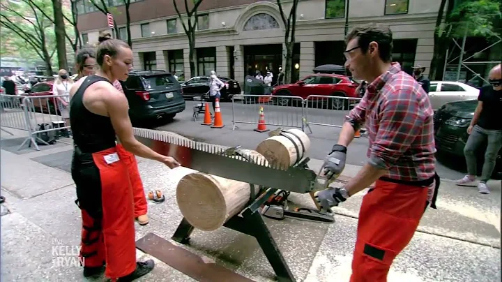Ryan and Katie Lowes Compete With STIHL Timber Spo...