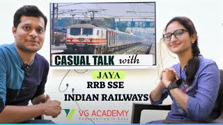 CASUAL TALK WITH JAYA | RRB SSE | INDIAN RAILWAYS