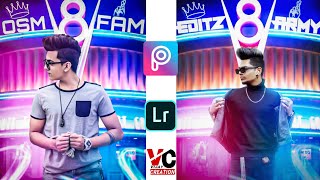 #nenonlightedit #VijayCreation #picsart Neon light background photo editing in PicsArt & light room screenshot 1