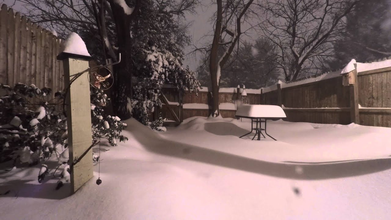 East Coast Snowstorm 2016 4k Time-lapse - YouTube