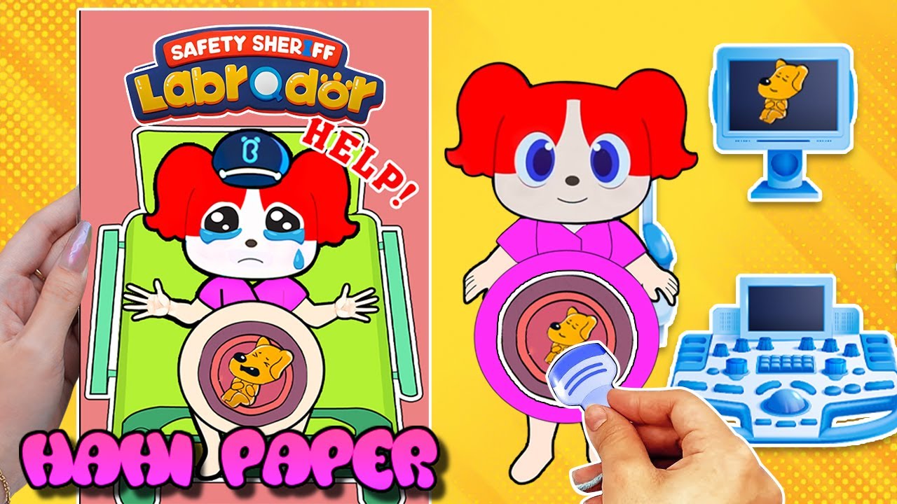 👮Labrador Rescues Papillon Pregnant Baby / [⭐️paper diy⭐️] ️Make Quiet ...
