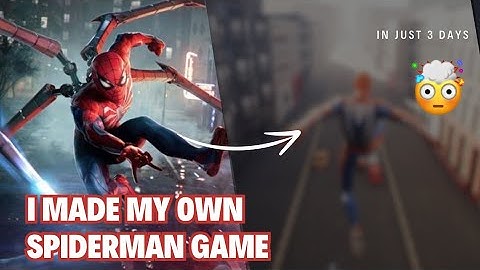 How I Made a Spiderman Game in Just 3 Days using Unreal Engine 5  | Tamil