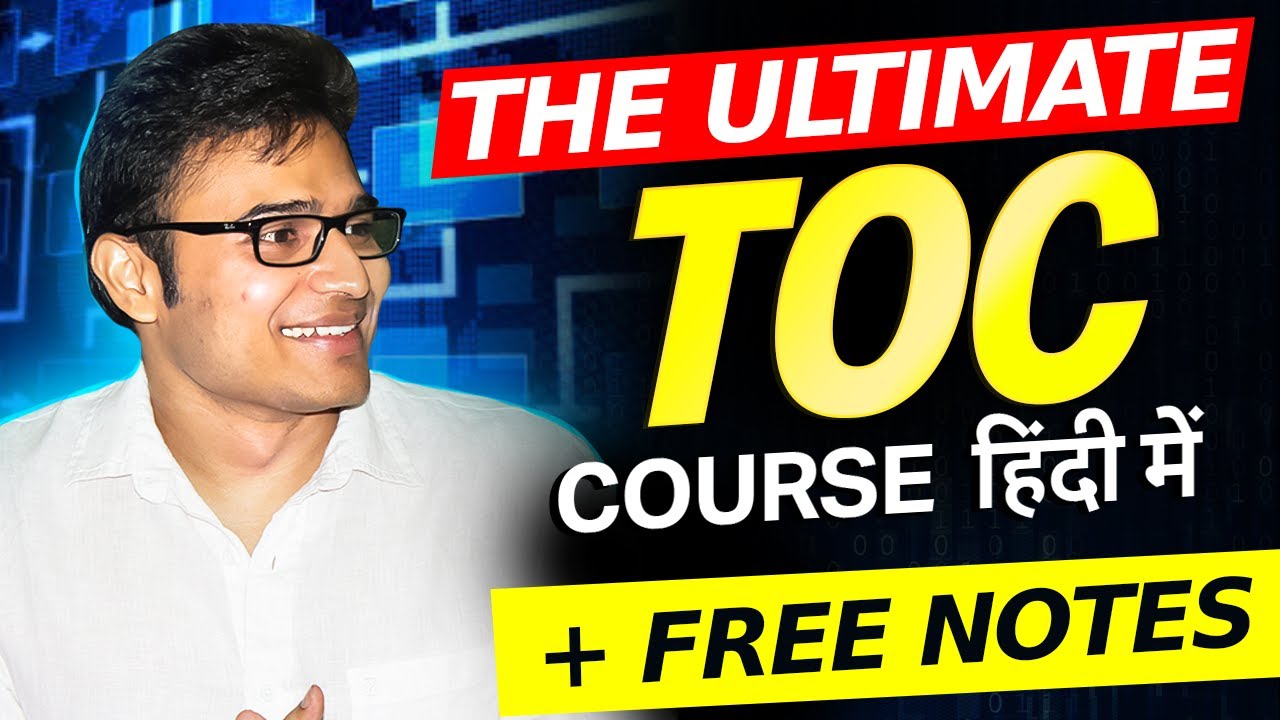 The Ultimate TOC Course in Hindi | Free Notes | Ravindrababu Ravula ...