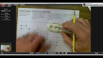 Constructions - Sum of line segments
